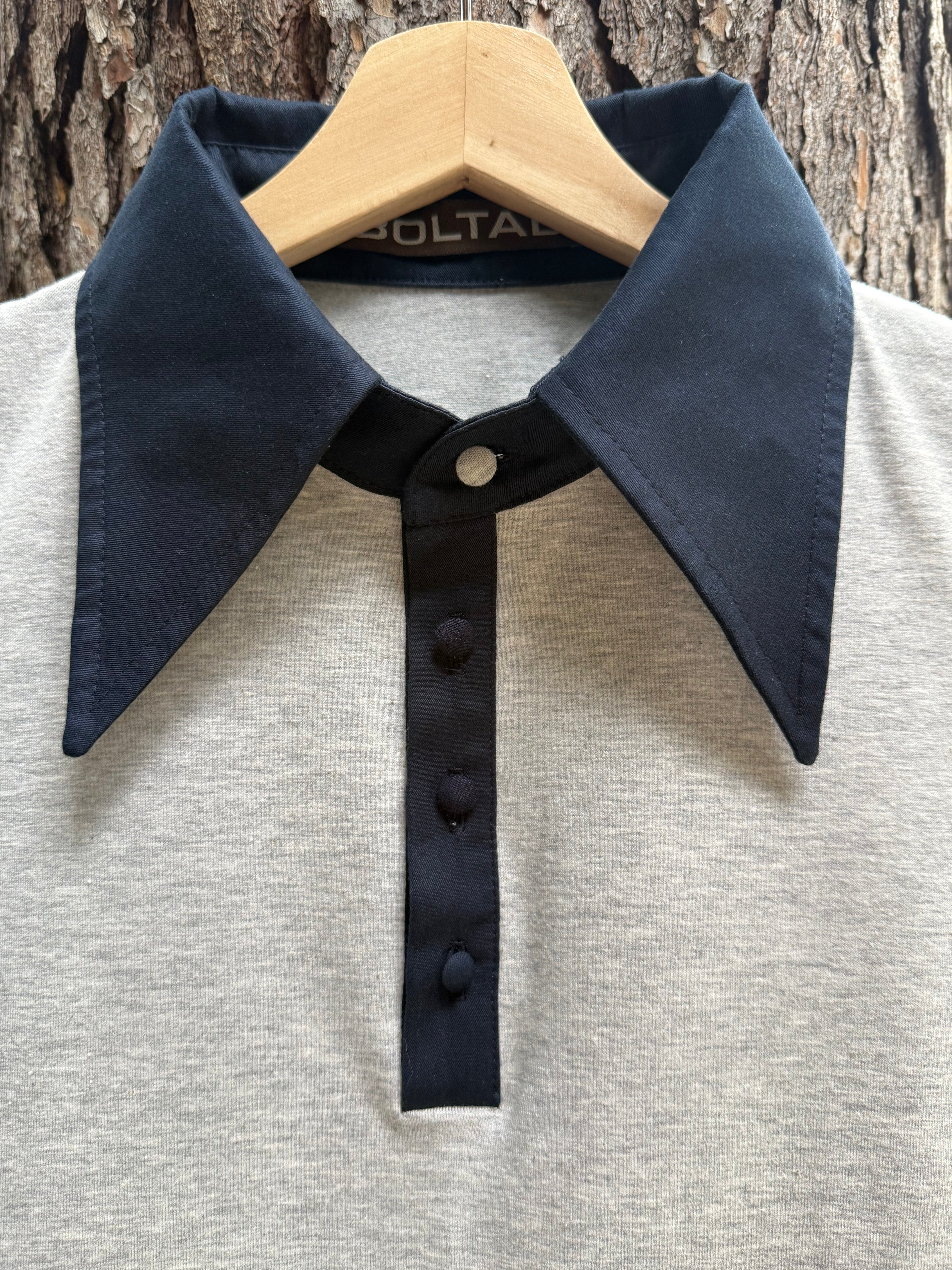 Collie Dress Grey and Navy