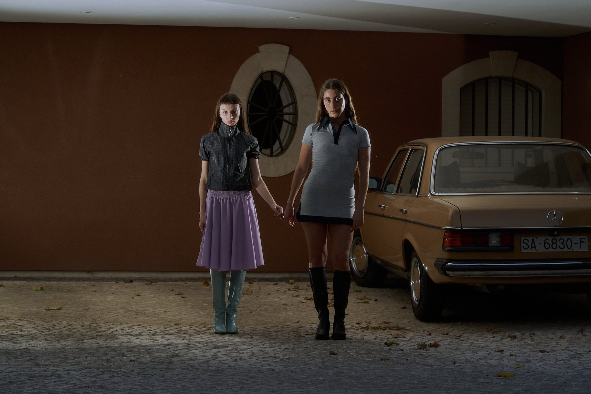 Collie Dress Grey and Navy