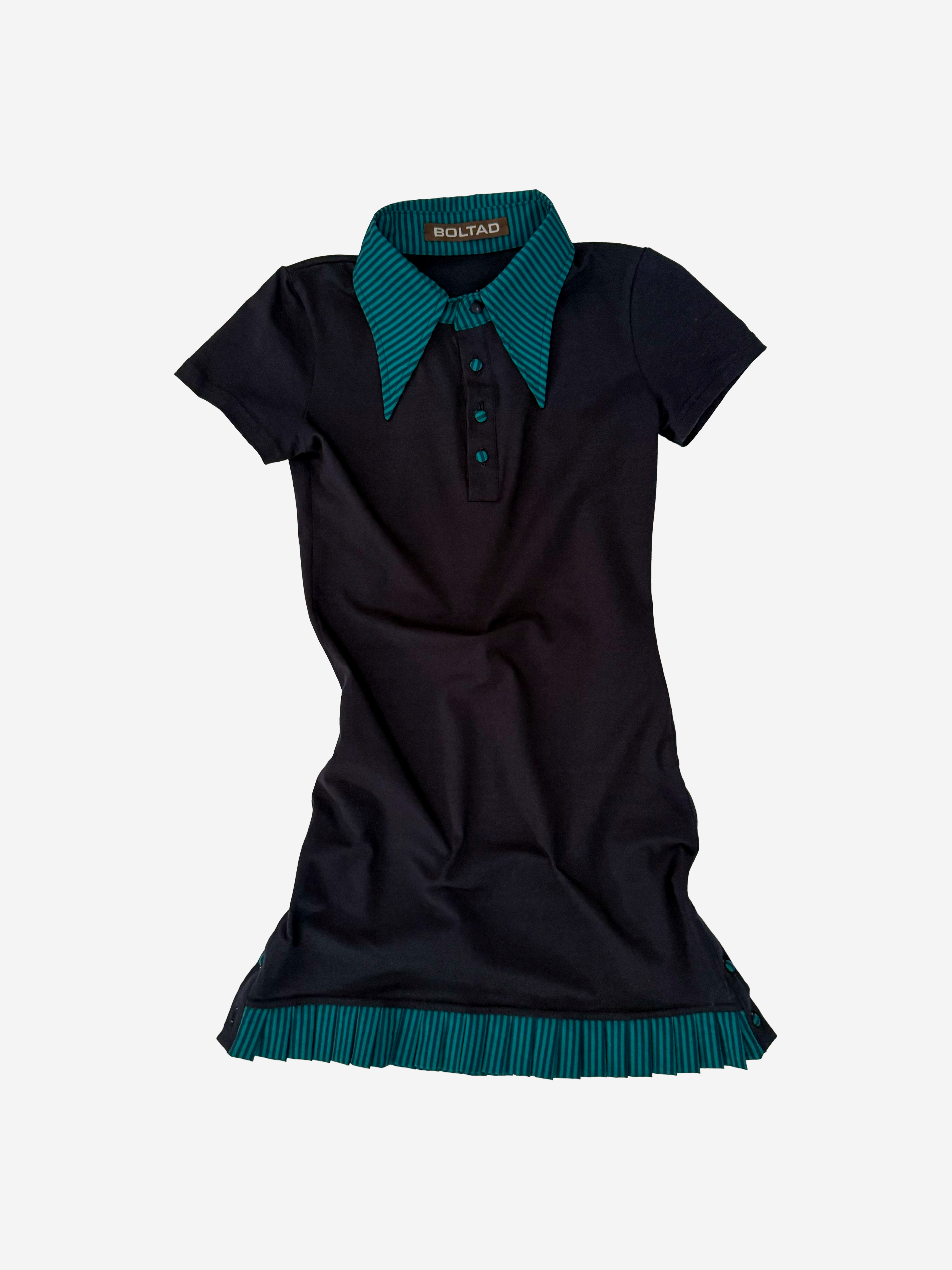 Collie Dress Navy and Green