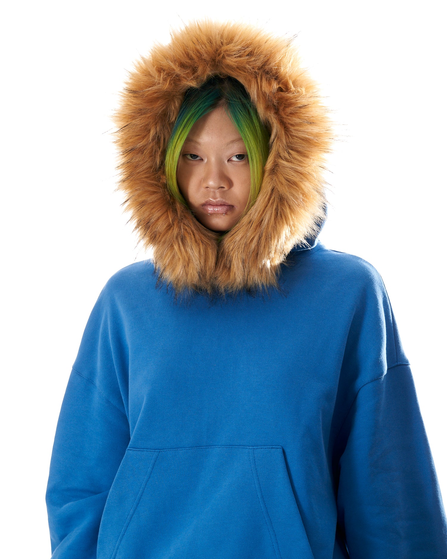 Sleepy Bear Hoodie Blue