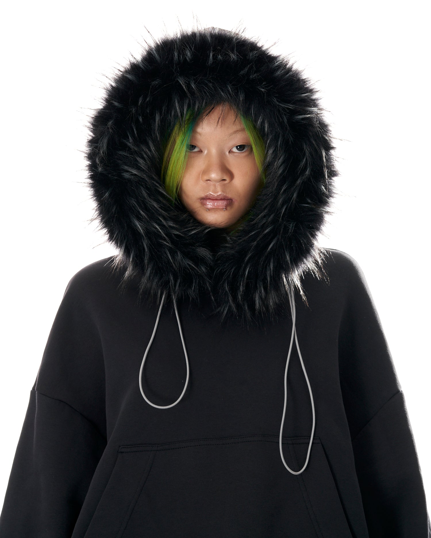 Sleepy Bear Hoodie Black