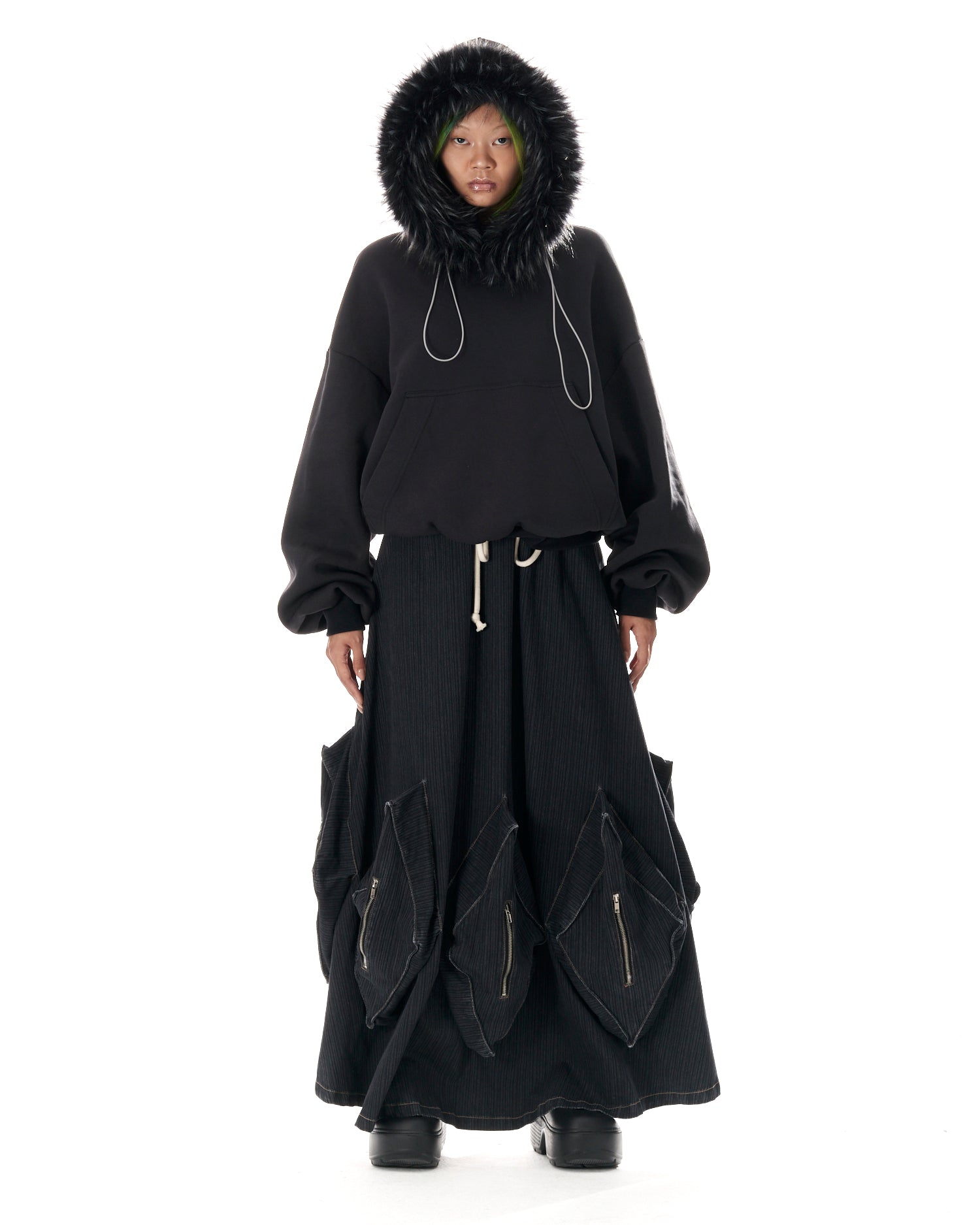 Sleepy Bear Hoodie Black