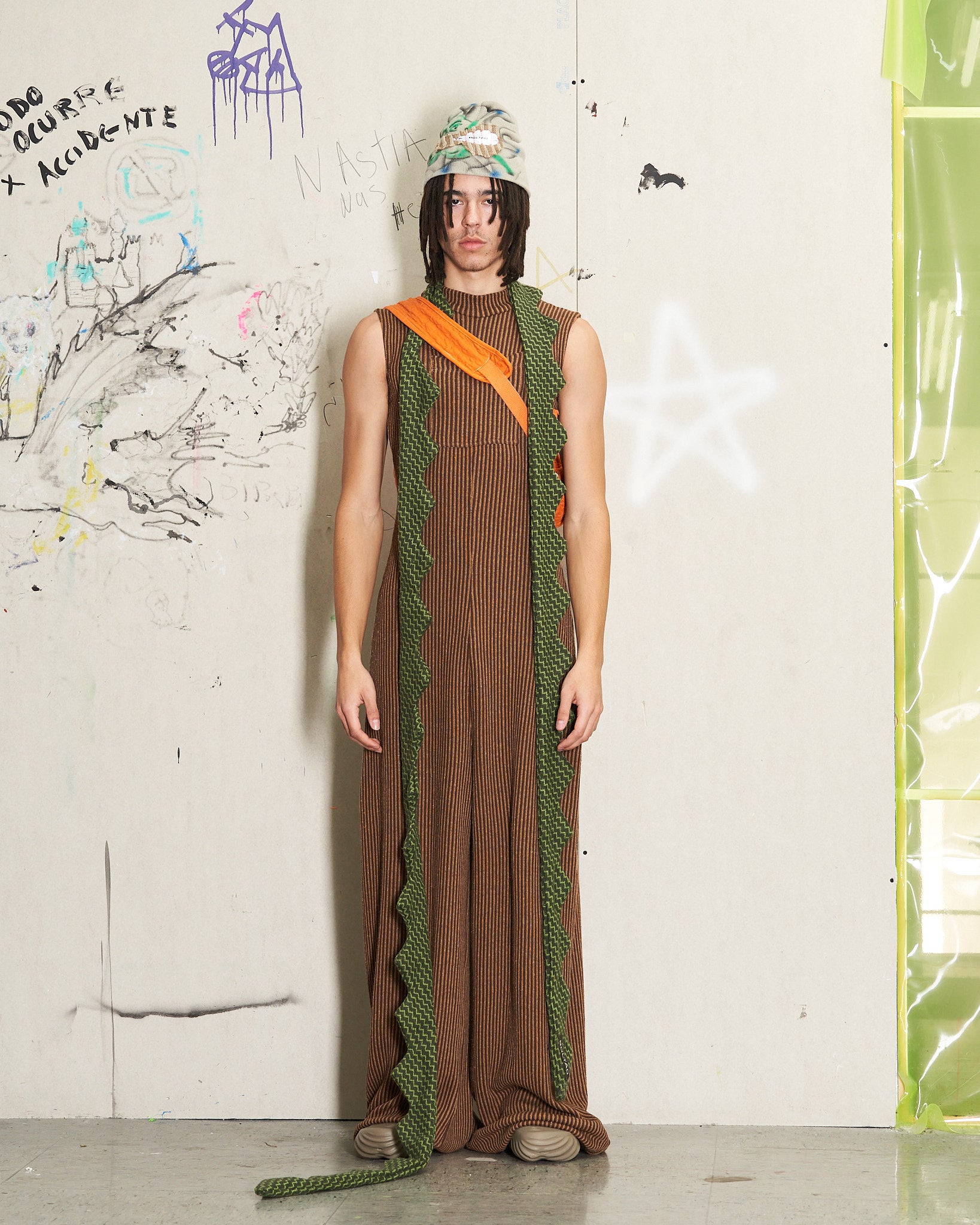 Large Cola De Dragón Scarf Green