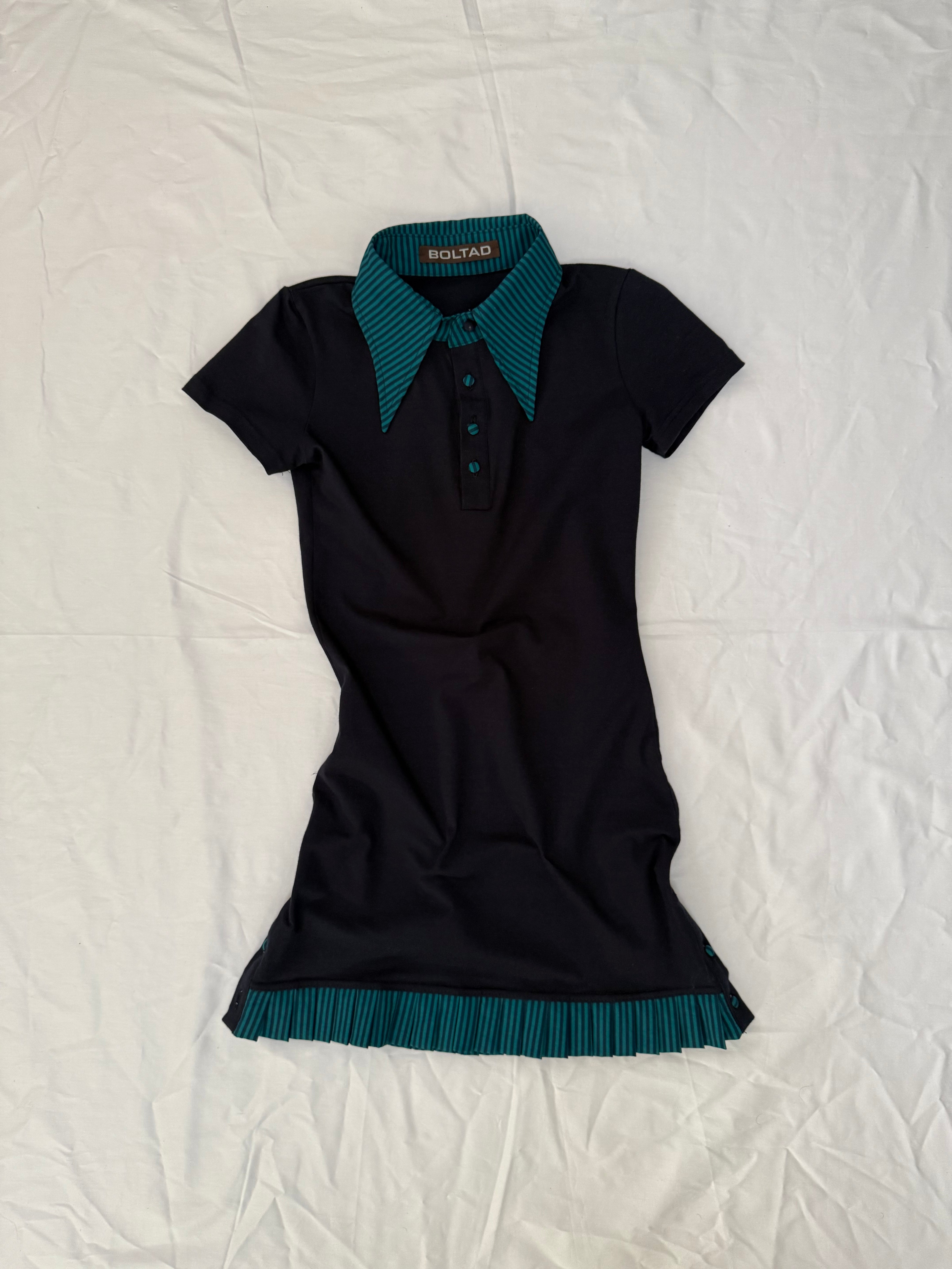 Collie Dress Navy and Green