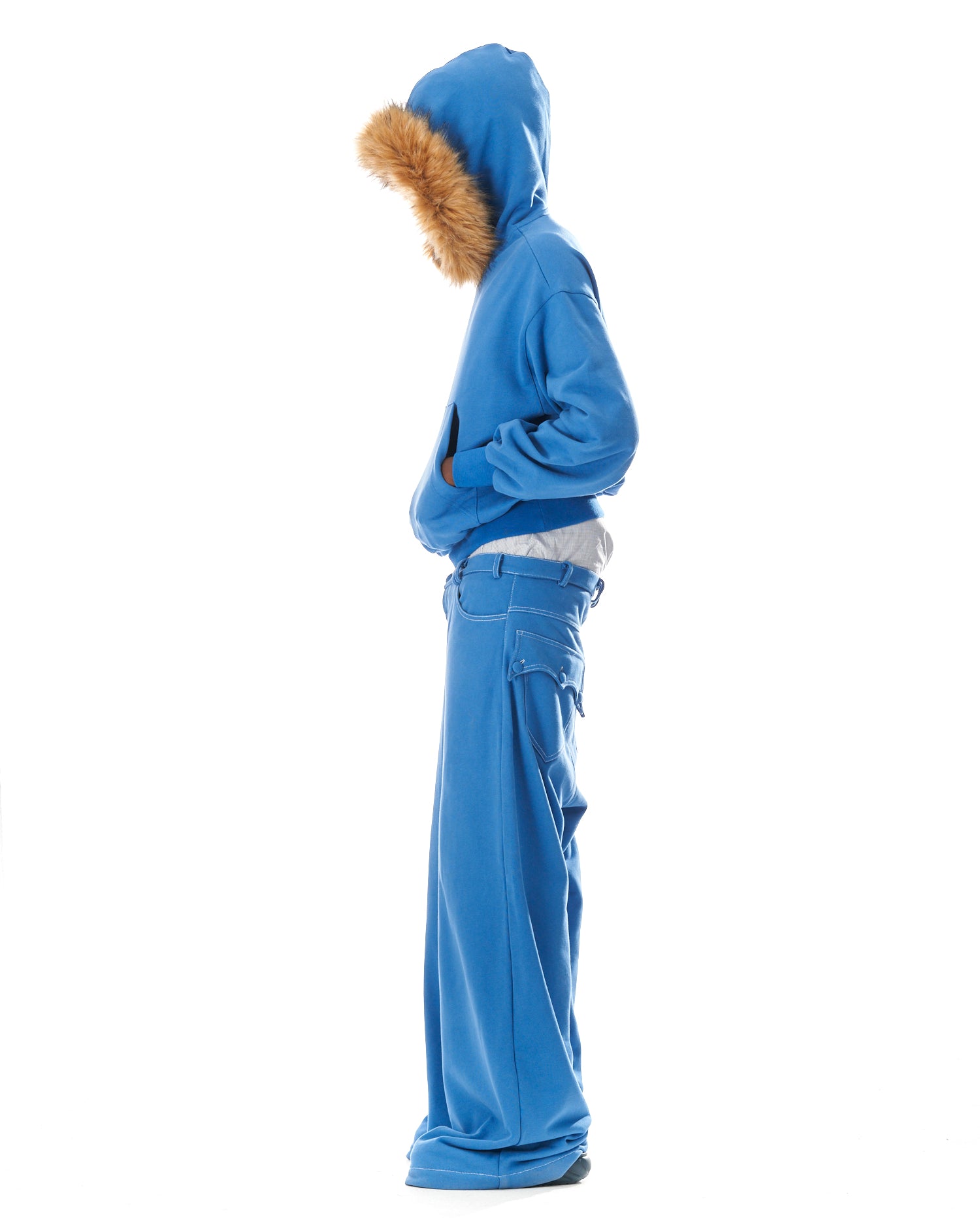 Sleepy Bear Hoodie Blue